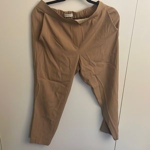 Aritzia Babaton Conan Crop Crepe Pant Beige